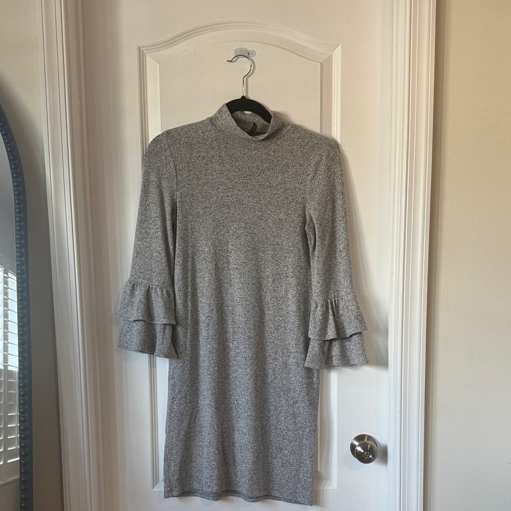 White House Black Market Heathered Gray dress